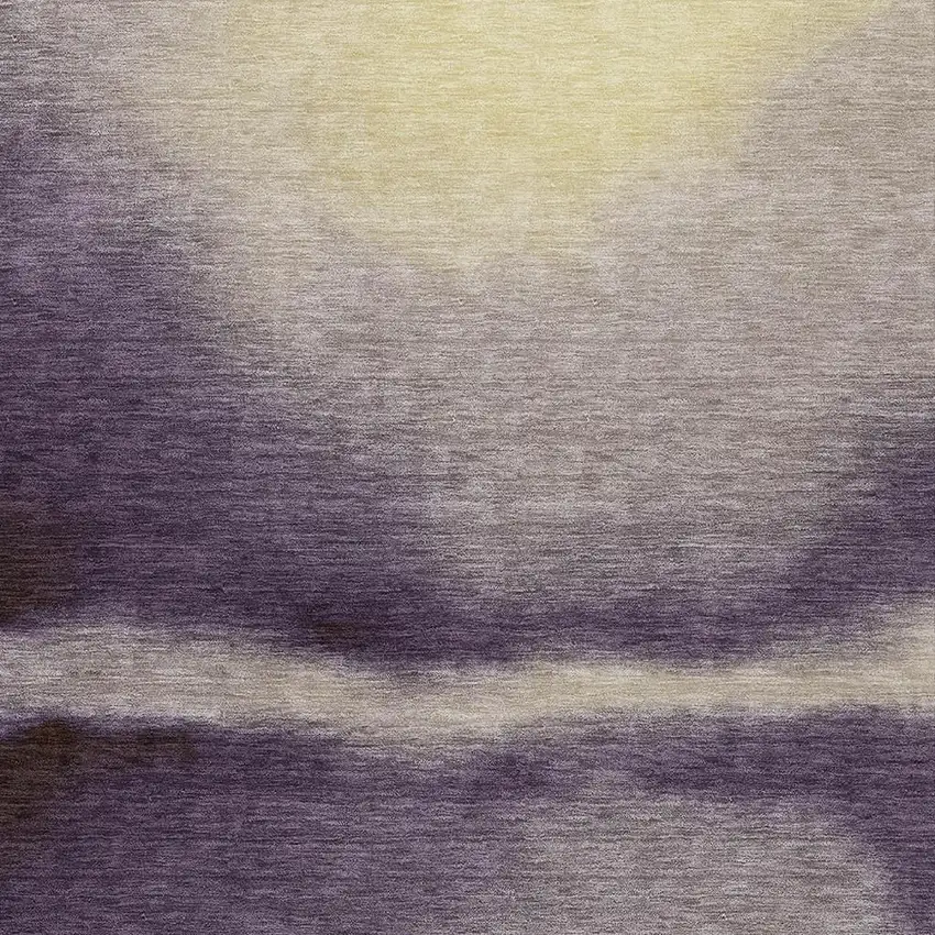 Plum Wheat And Ivory Abstract Washable Indoor Outdoor Area Rug Photo 4