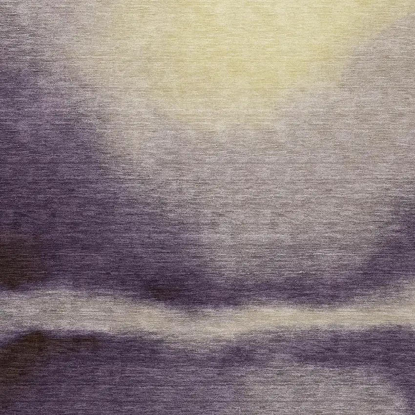 Plum Wheat And Ivory Abstract Washable Indoor Outdoor Area Rug Photo 9