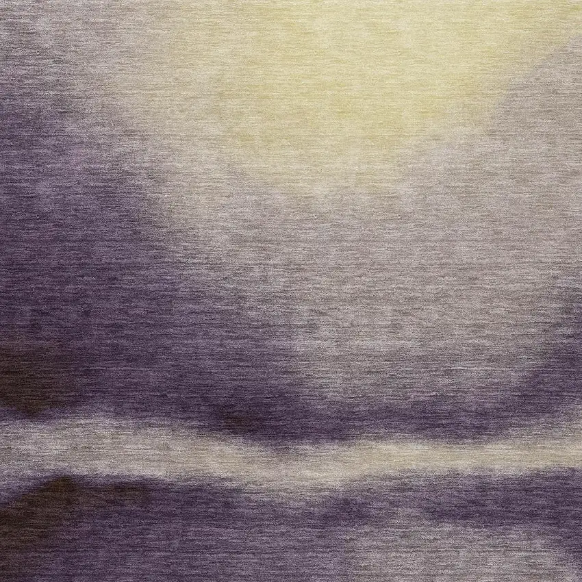 Plum Wheat And Ivory Abstract Washable Indoor Outdoor Area Rug Photo 4