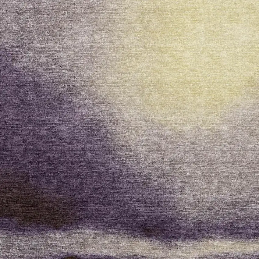 Plum Wheat And Ivory Abstract Washable Indoor Outdoor Area Rug Photo 4