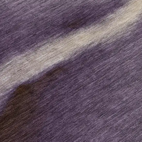 Plum Wheat And Ivory Abstract Washable Indoor Outdoor Area Rug Photo 6