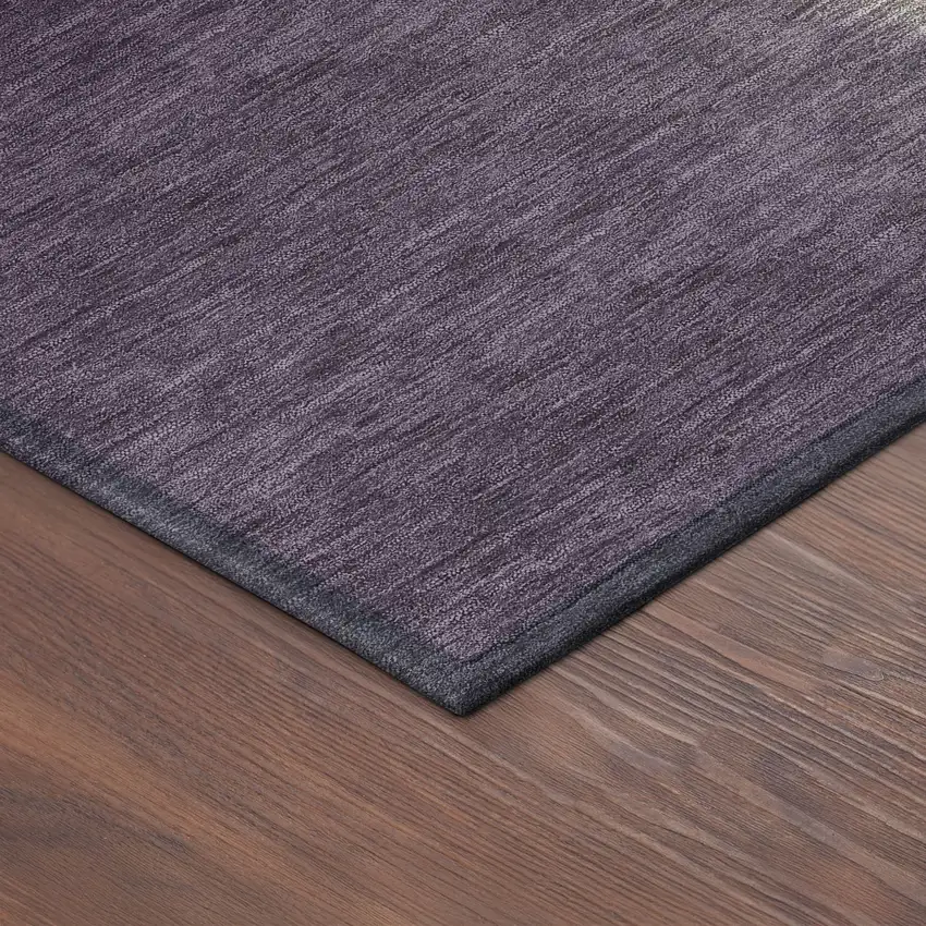 Plum Wheat And Ivory Abstract Washable Indoor Outdoor Area Rug Photo 5