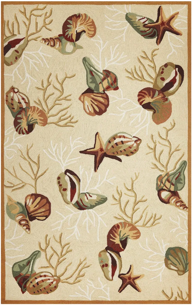 Polyester Beige Area Rug Photo 4