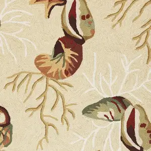 Photo of Polyester Beige Area Rug