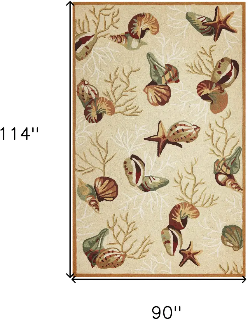 Polyester Beige Area Rug Photo 3