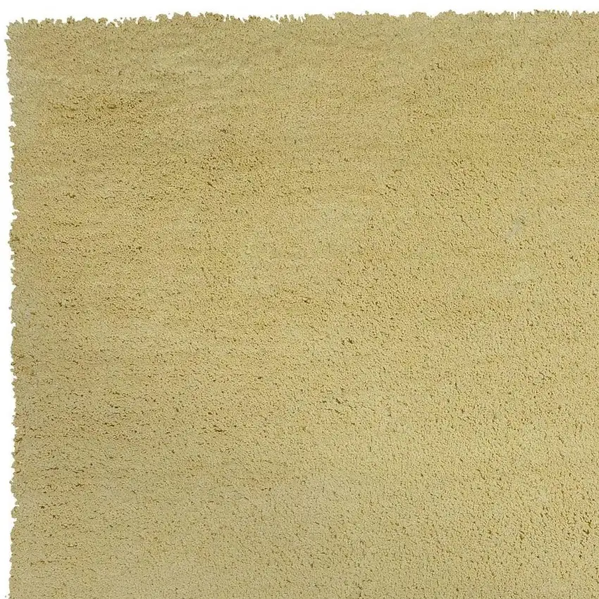 Canary Yellow Shag Hand Woven Area Rug Photo 6