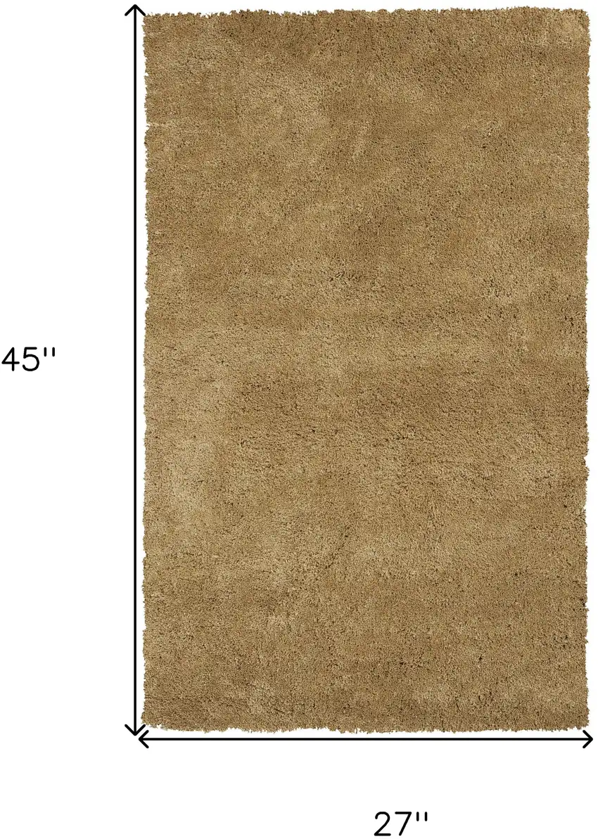 Polyester Gold Area Rug Photo 7