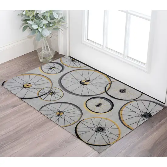 Gray Hand Tufted Area Rug Photo 1