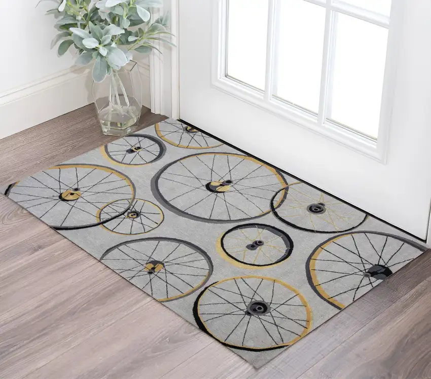 Gray Hand Tufted Area Rug Photo 1
