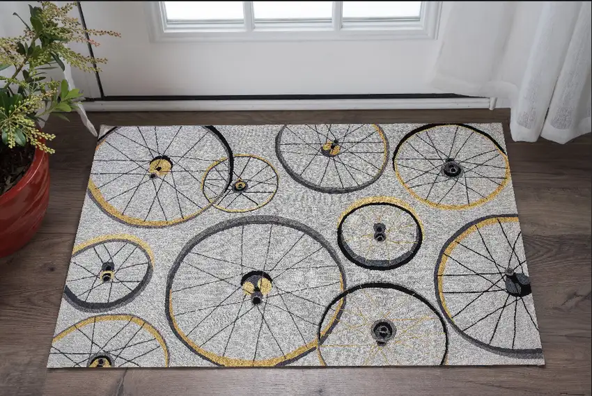 Gray Hand Tufted Area Rug Photo 1
