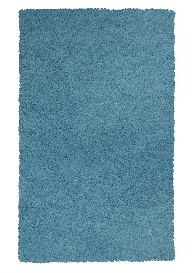Polyester Highlighter Blue Area Rug Photo 5