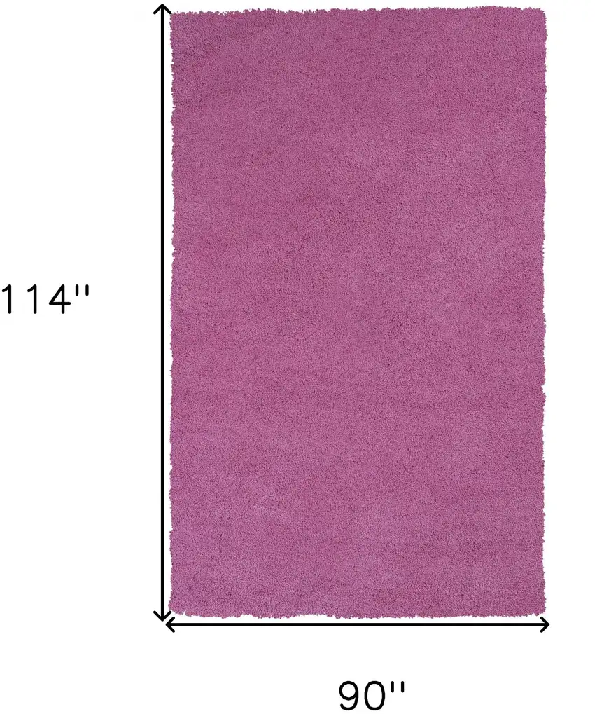 Polyester Hot Pink Area Rug Photo 8