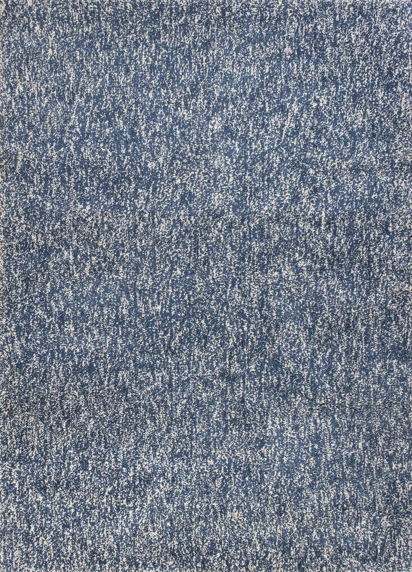 Polyester Indigo or  Ivory  Heather Area Rug Photo 1