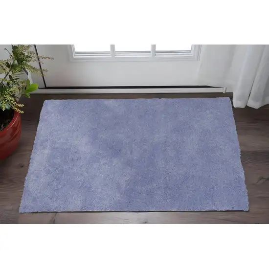 Purple Shag Hand Woven Area Rug Photo 2