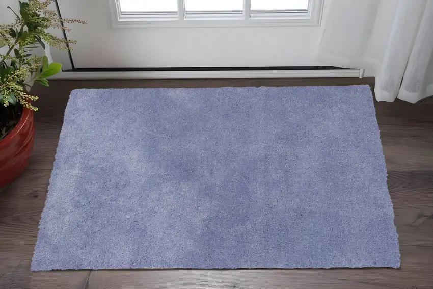 Purple Shag Hand Woven Area Rug Photo 2