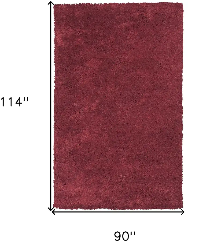 Polyester Red Area Rug Photo 6