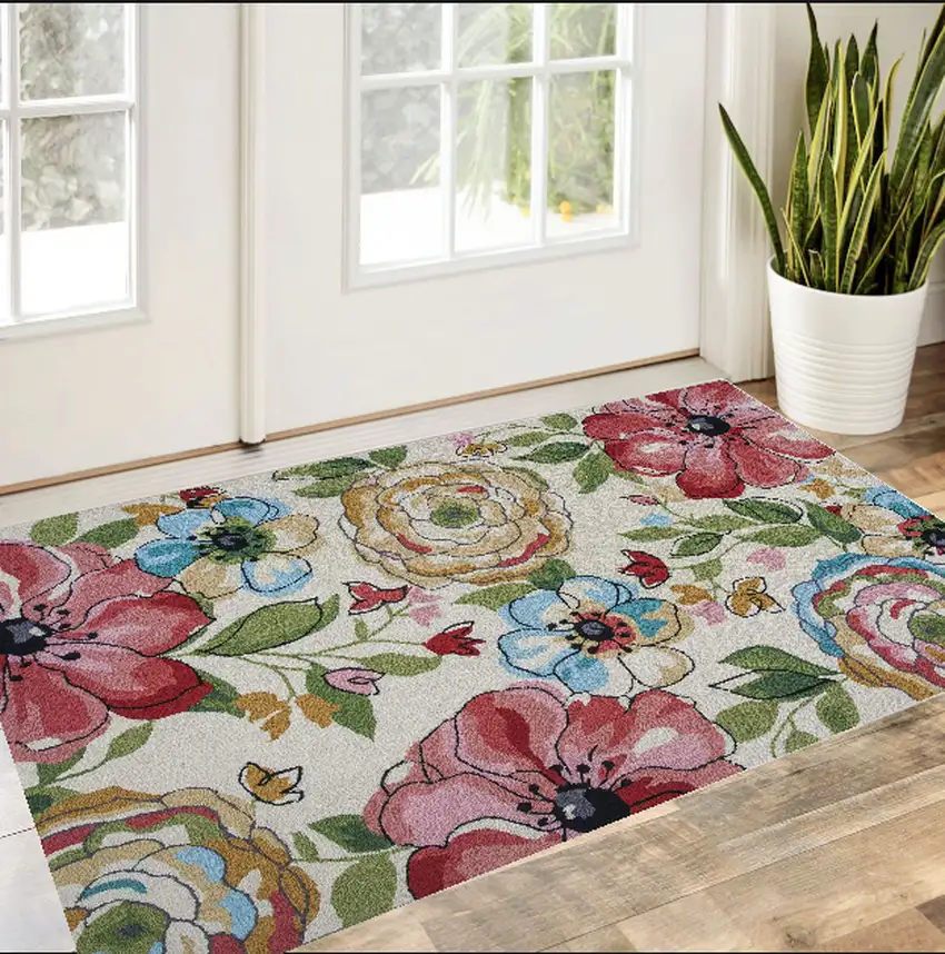 Beige Hand Tufted Area Rug Photo 1