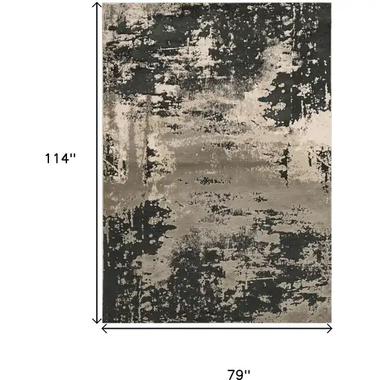 Black and Silver Area Rug Photo 3