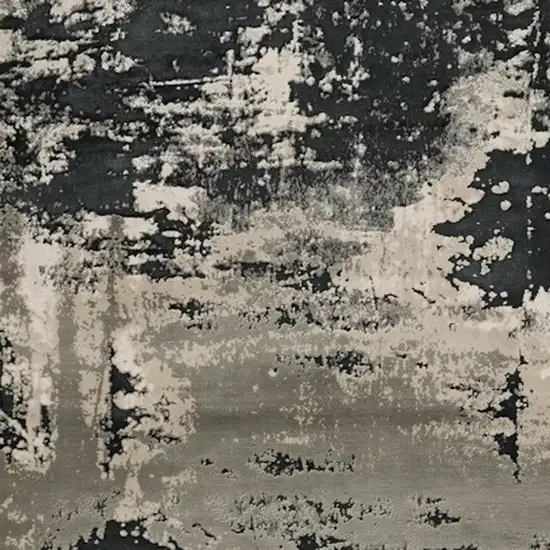 Black and Silver Area Rug Photo 4