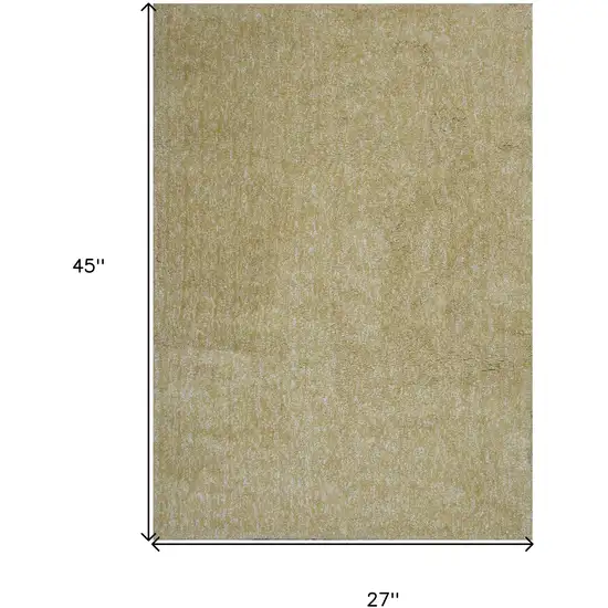 Polyester Yellow Heather Area Rug Photo 6