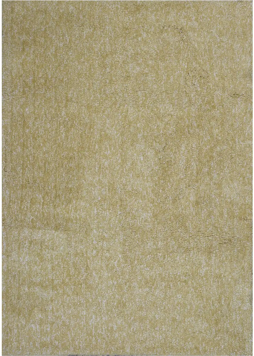 Polyester Yellow Heather Area Rug Photo 1