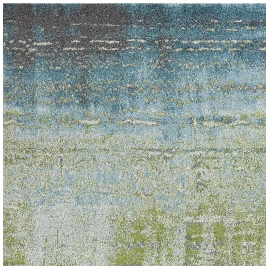Blue and Green Area Rug Photo 5