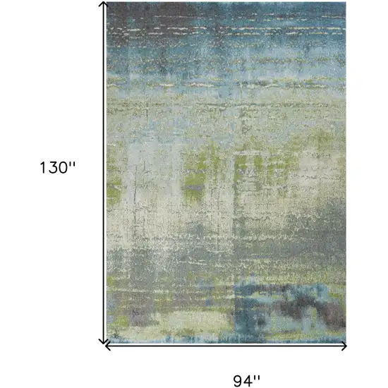 Blue and Green Area Rug Photo 3