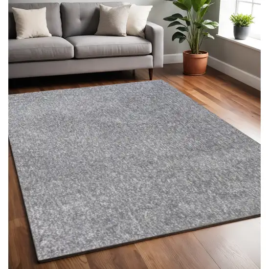 Polypropylene Grey Area Rug Photo 1