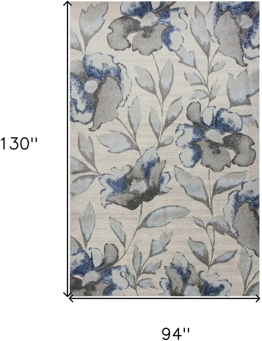 Blue and Gray Area Rug Photo 3