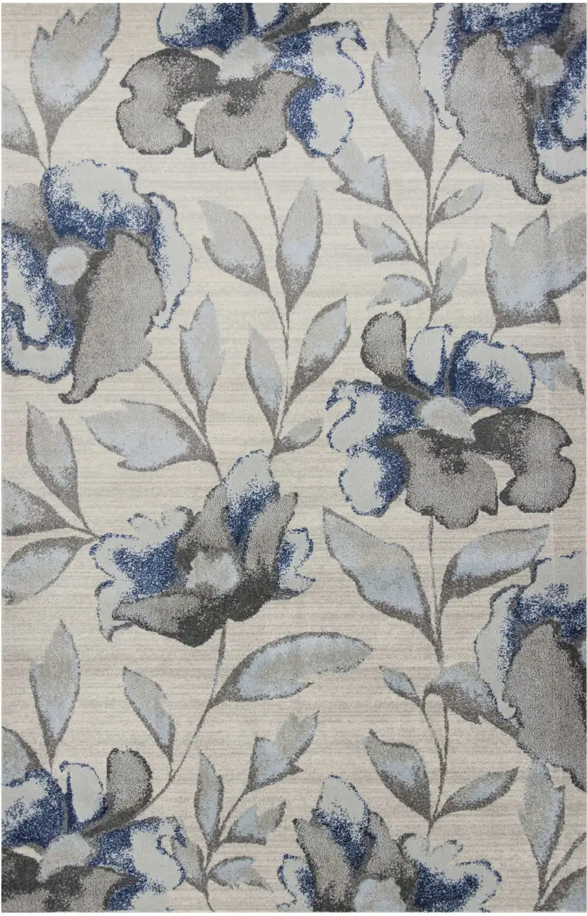 Blue and Gray Area Rug Photo 2