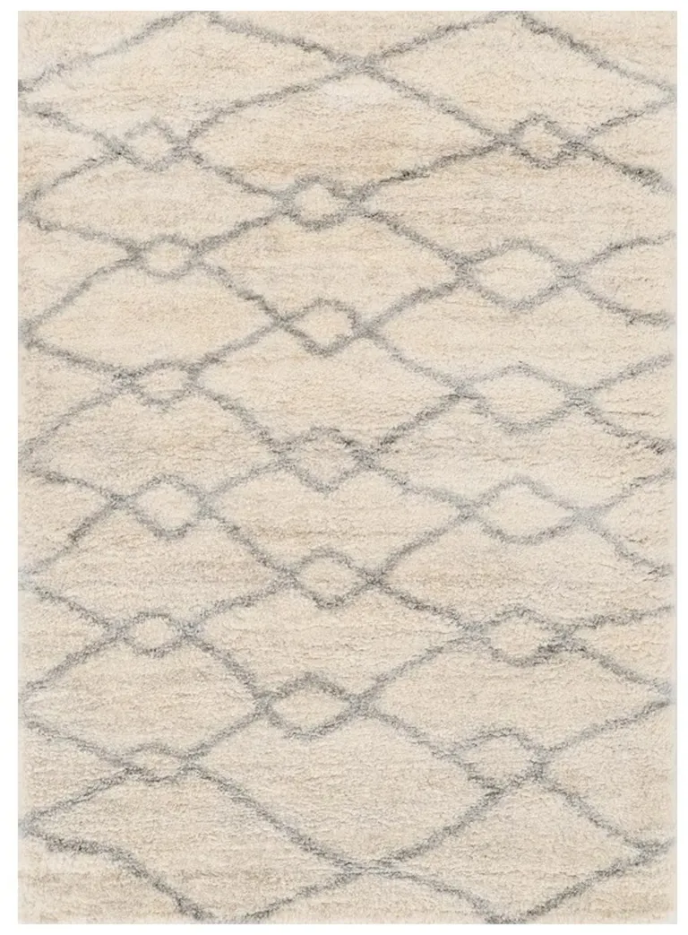 Polypropylene Ivory or Grey Area Rug Photo 3