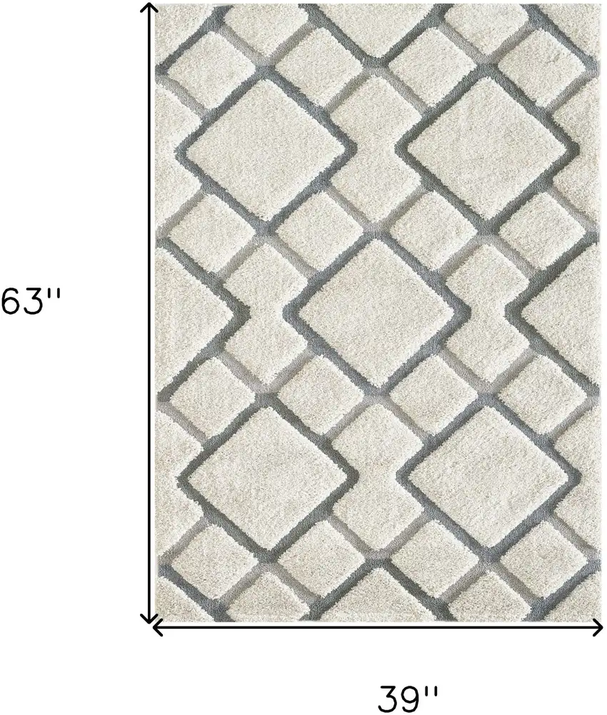 Natural Geometric Area Rug Photo 5