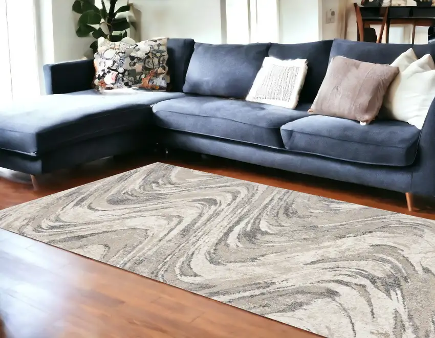 Polypropylene Natural Area Rug Photo 1