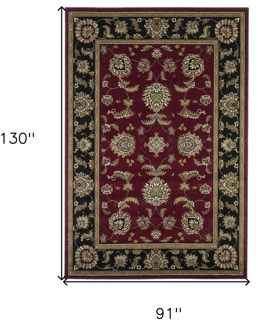 Polypropylene Red Or  Black Area Rug Photo 9
