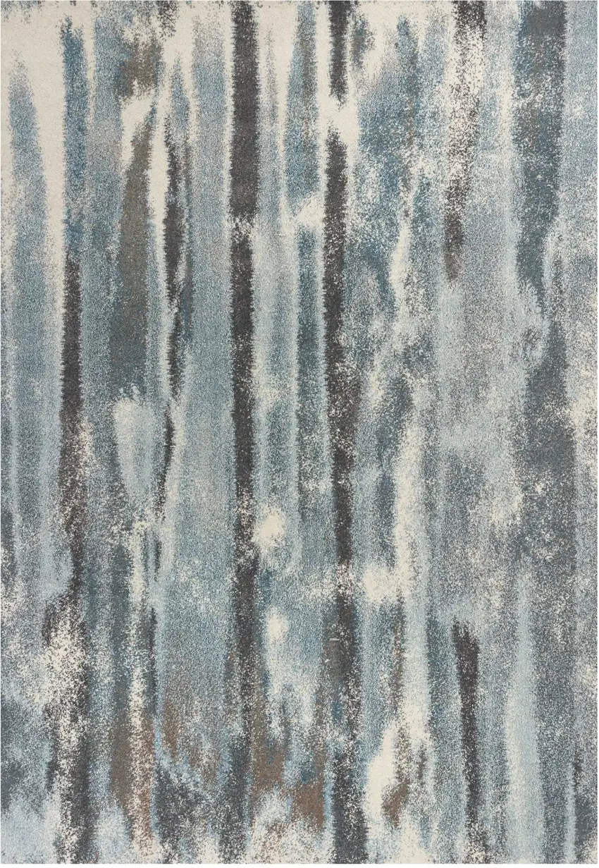 Polypropylene Teal Area Rug Photo 2