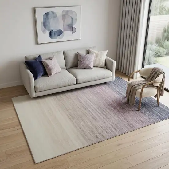 Purple Abstract Area Rug Photo 1