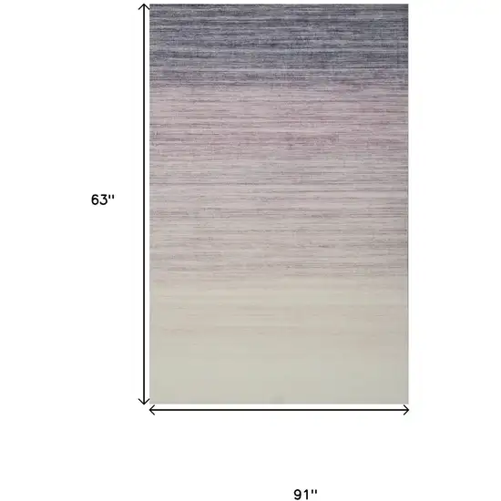 Purple Abstract Area Rug Photo 5