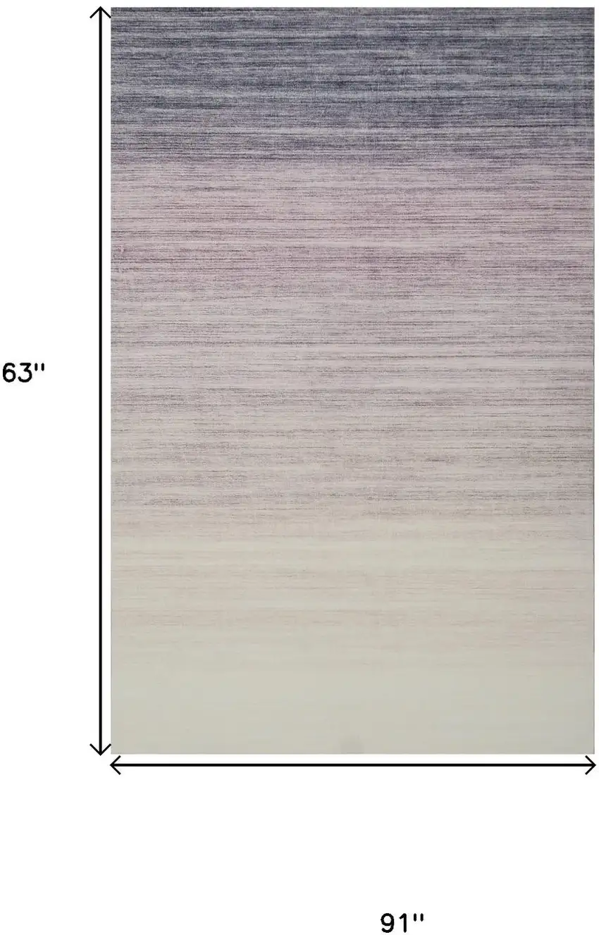 Purple Abstract Area Rug Photo 5