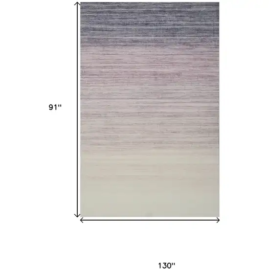 Purple Abstract Area Rug Photo 5
