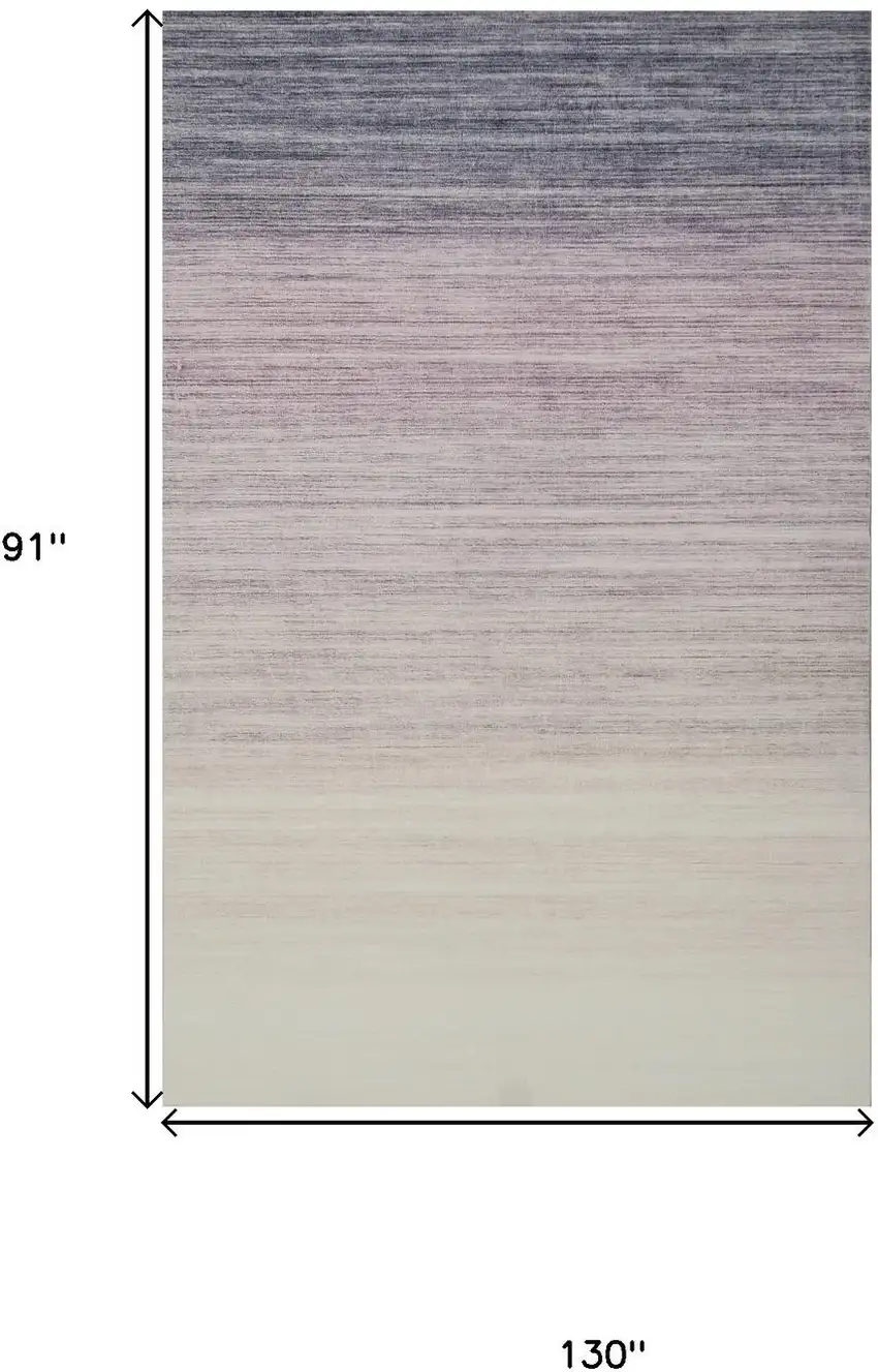 Purple Abstract Area Rug Photo 5
