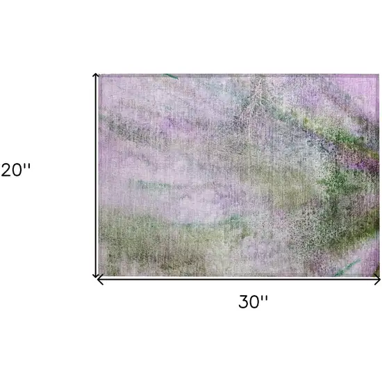 Purple Abstract Washable Non Skid Indoor Outdoor Area Rug Photo 3