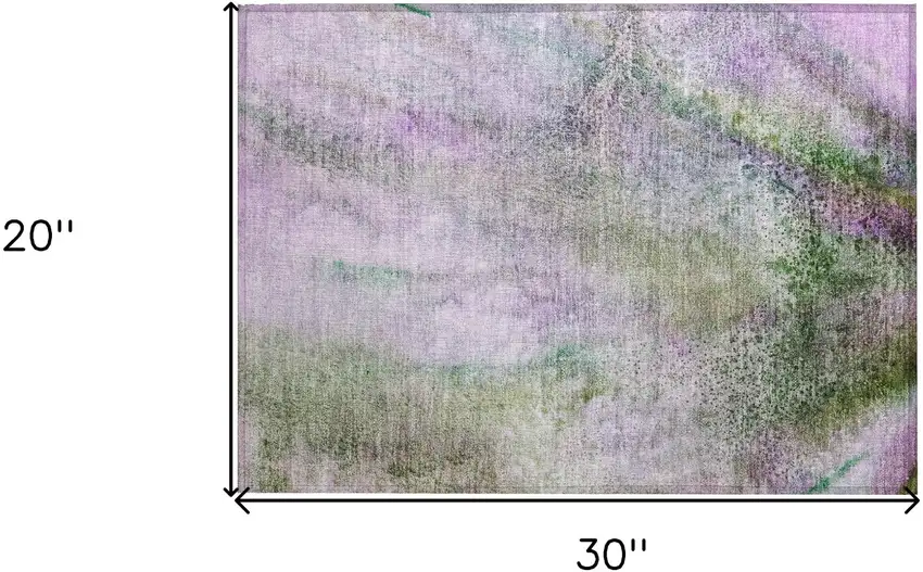Purple Abstract Washable Non Skid Indoor Outdoor Area Rug Photo 3