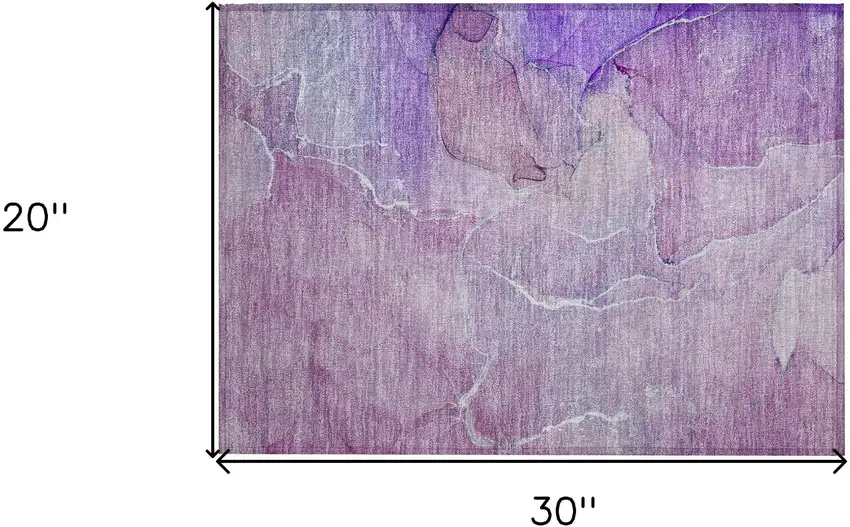 Purple Abstract Washable Non Skid Indoor Outdoor Area Rug Photo 3