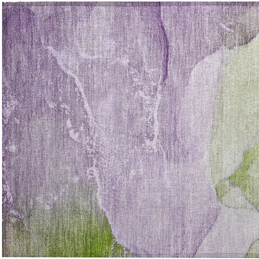 Purple Abstract Washable Non Skid Indoor Outdoor Area Rug Photo 8