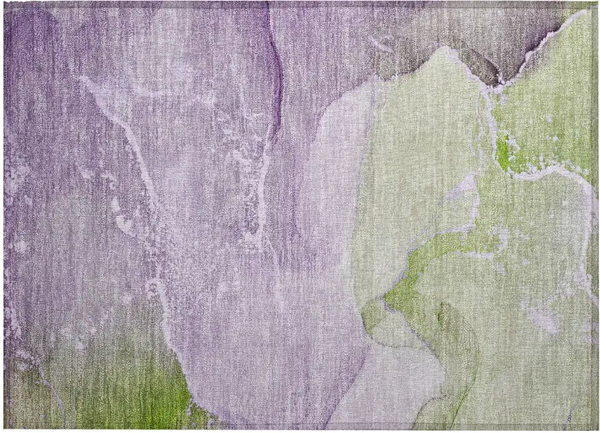 Purple Abstract Washable Non Skid Indoor Outdoor Area Rug Photo 2