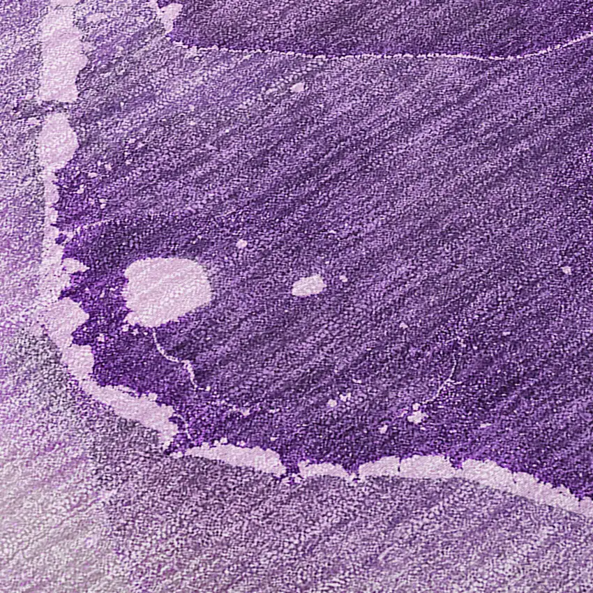 Purple Abstract Washable Non Skid Indoor Outdoor Area Rug Photo 8