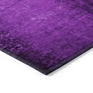Photo of Purple Abstract Washable Non Skid Indoor Outdoor Area Rug