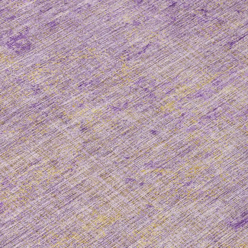 Purple And Beige Abstract Washable Indoor Outdoor Area Rug Photo 9