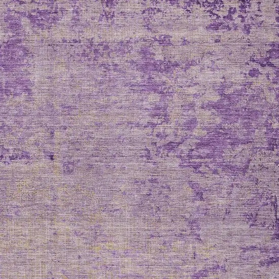 Purple And Beige Abstract Washable Indoor Outdoor Area Rug Photo 7