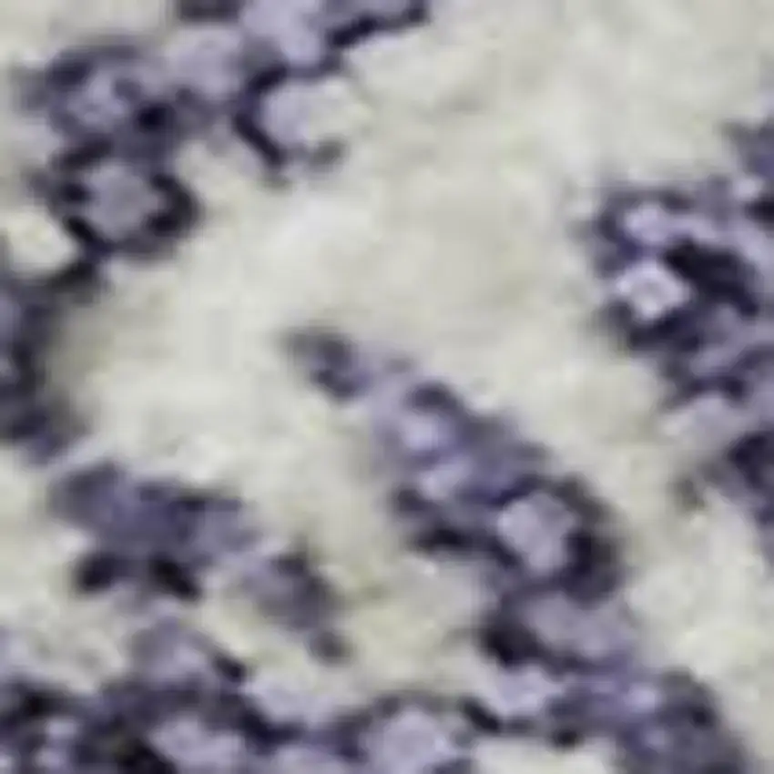 Purple And Beige Striped Washable Area Rug With UV Protection Photo 3